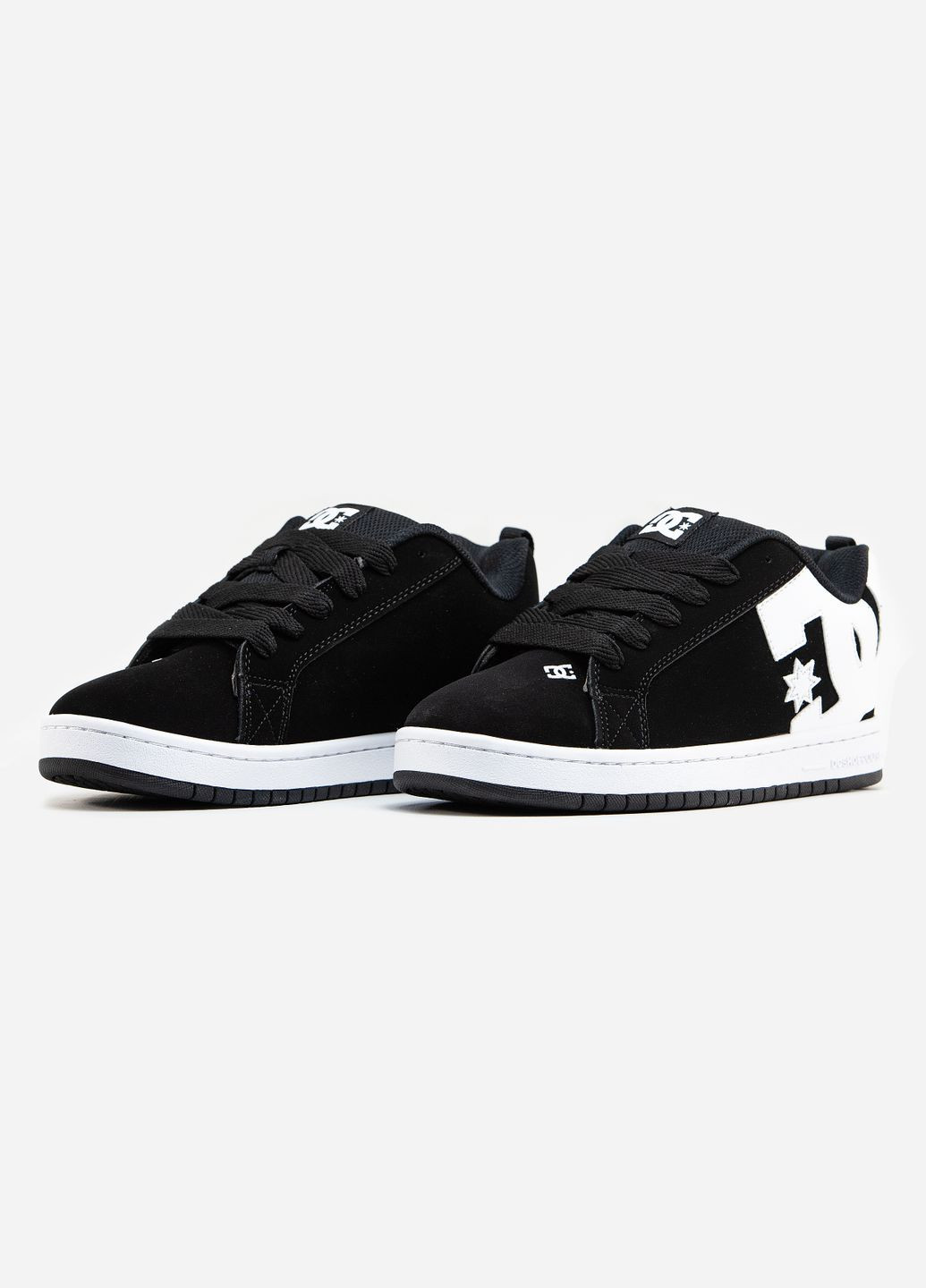 Чорно-білі всесезон кросівки чоловічі і жіночі dc shoes court graffik black white | дс шуз чорно-білі No Brand