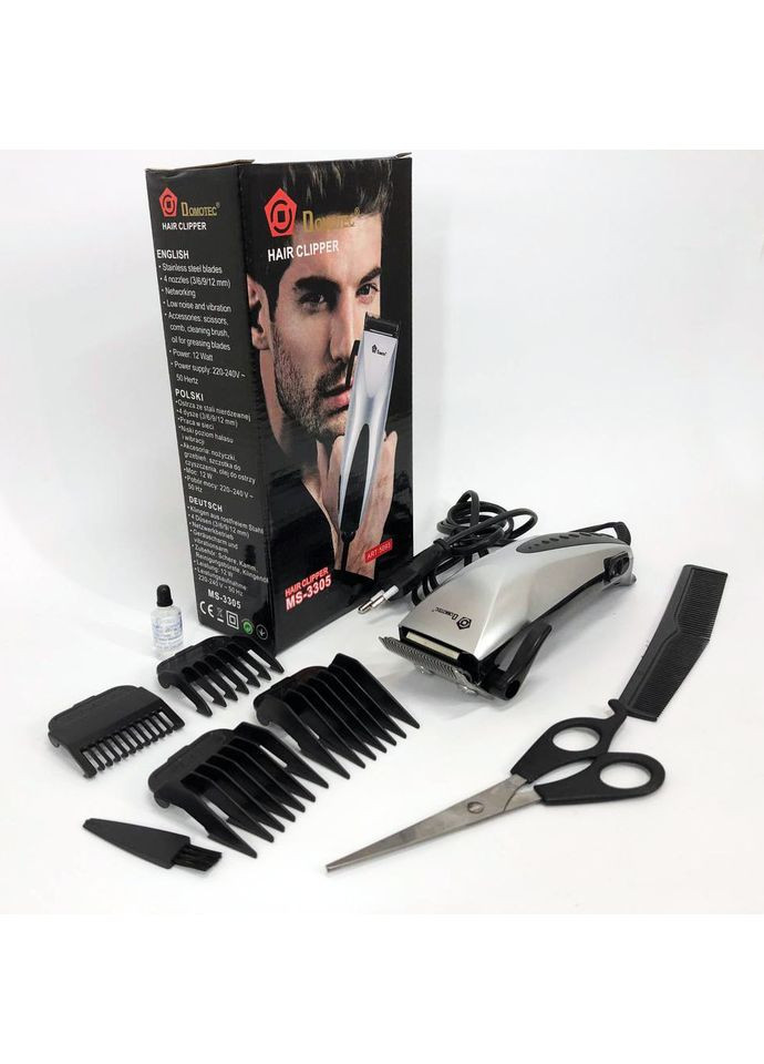 Машинка для стрижки MS-3305, Професійна електробритва, Підстригальна машинка Domotec (367860897)
