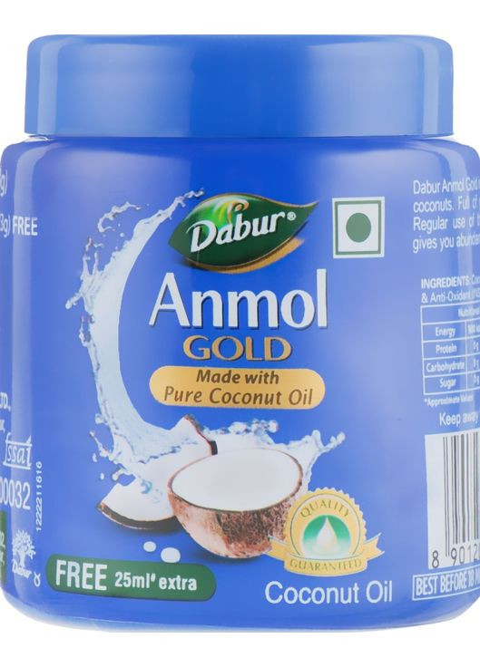 Кокосовое масло Anmol Gold Pure Coconut Oil 175ml (243427-127299) Dabur (368622879)