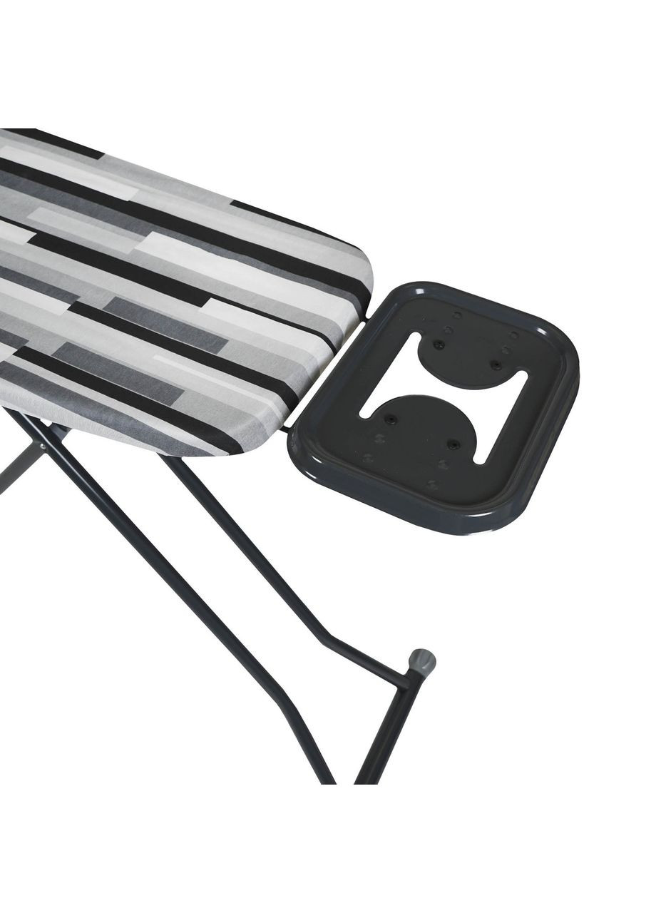 Гладильная доска CLOUD 40 x118 см моноблок с розеткой Полосы черно-серые (EH11840MPLE-2) EUROHOME (322127307)