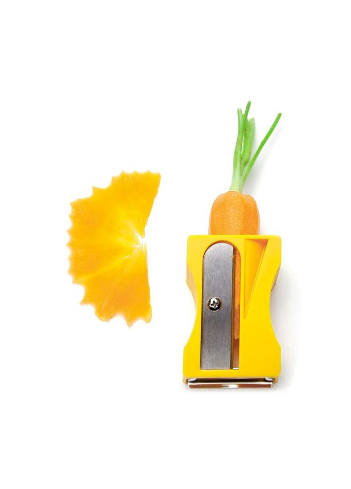 Овочерізка для моркви 7 см жовта пластикова 1266633 No Brand (272150404)