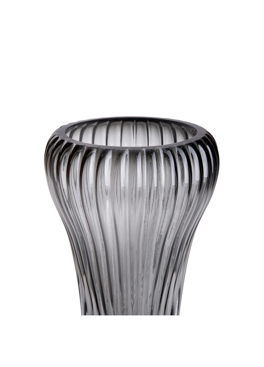 Стеклянная ваза, декоративная, серая, 27,5 см HP-1730 Yiwu (368767030)