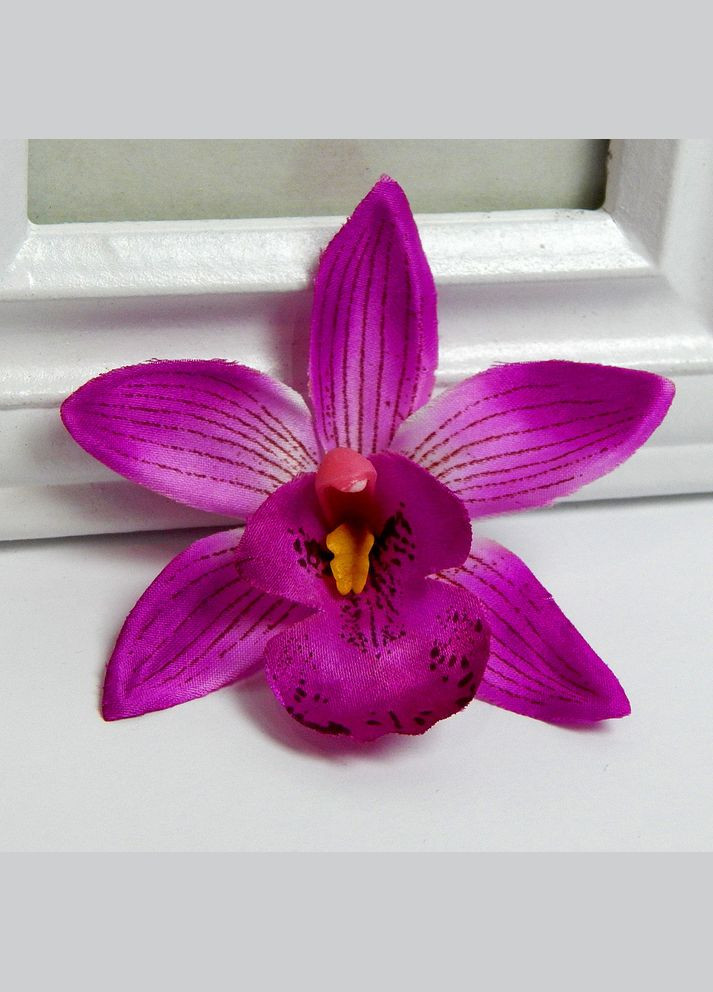 Штучна квітка Орхідея тайська, головка, 8,5 см, пурпурна No Brand (340482771)