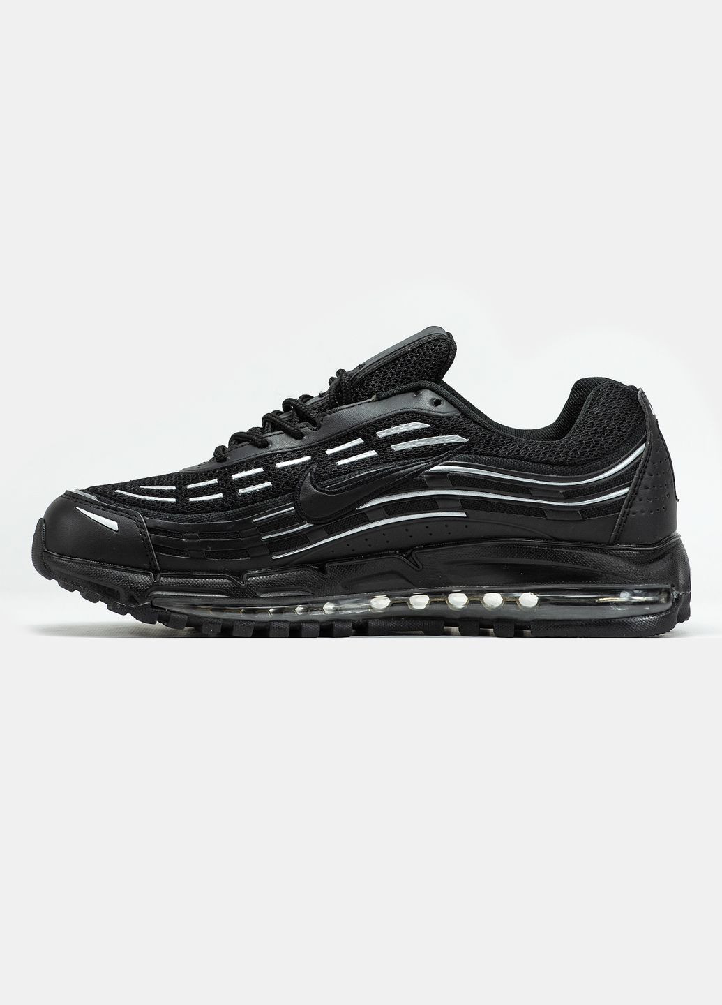 Мужские и женские кроссовки Nike Air Max TL 2.5 Black White | Найк Аир Макс ТЛ 2.5 черные белые No Brand чёрные демисезоны (332770680)