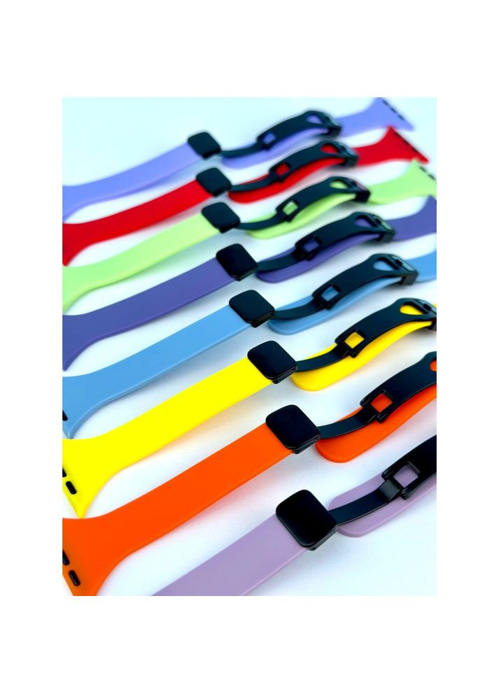 Силиконовый ремешок Thin Soft Narrow Magnetic Clasp для Apple Watch 42/44/45/49mm Mint Green No Brand (363834703)