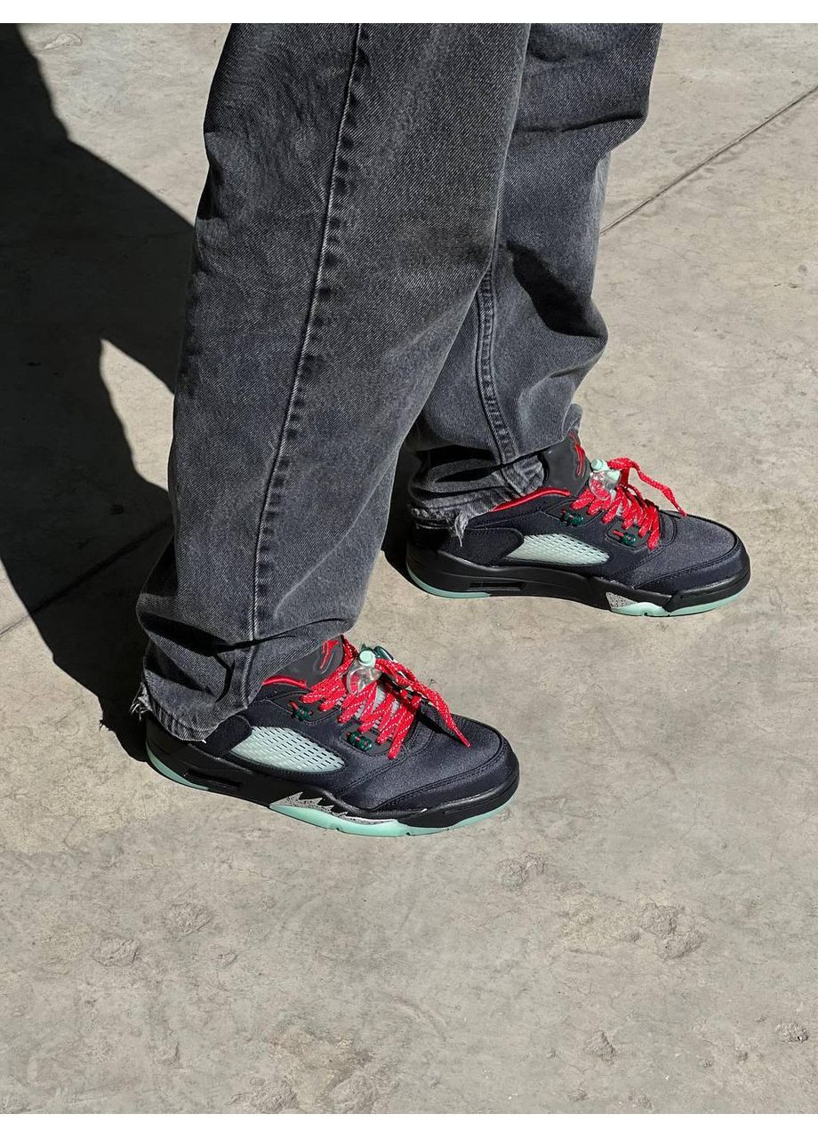 КРОСІВКИ ЖІНОЧІ NIKE AIR JORDAN RETRO 5 LOW SP BLACK НАЙК АІР ДЖОРДАН No Brand чорні демісезони (367175758)