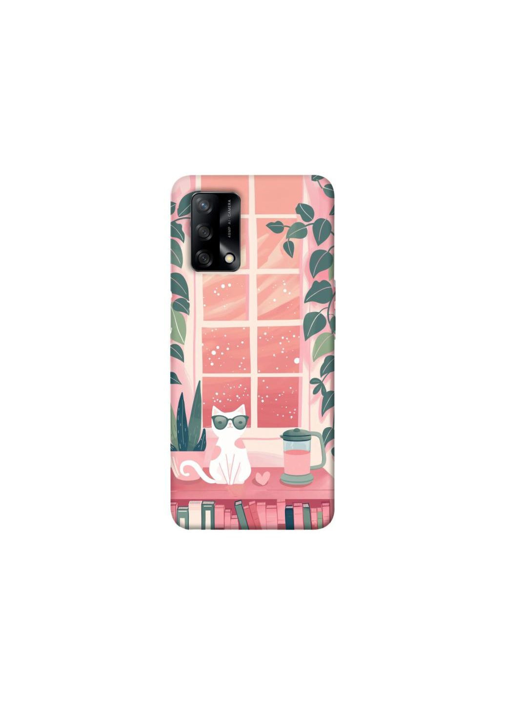 Чохол на Oppo A74 4G Funny cat Frontalka (347241653)
