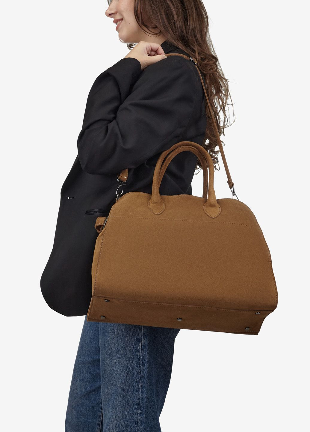 Сумка женская замшевая саквояж большая Travel bag Regina Notte (312551706)