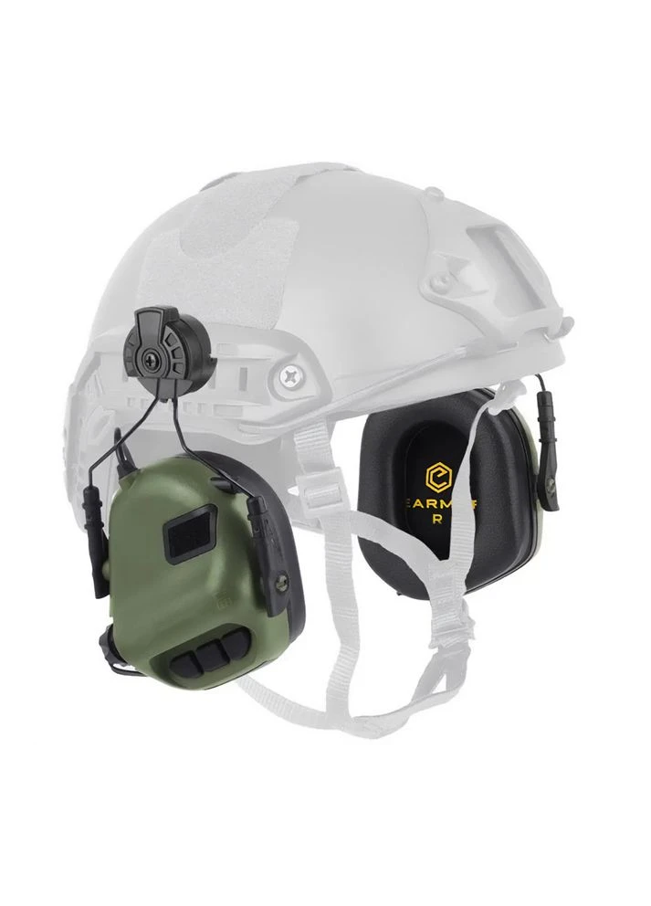 Активні захисні навушники M31H MARK3 ARC (FG) Olive з кріпленням на шолом (96-00046) Earmor (382363192)