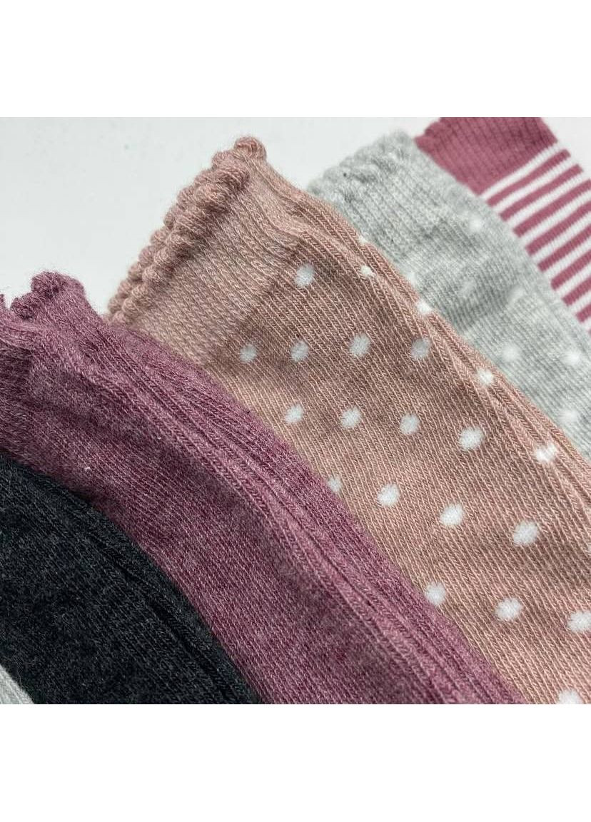 Сиреневые набор женских носков Esmara (356677003)