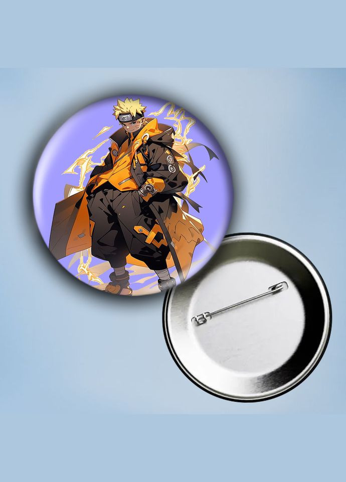 Значок на булавці Аніме Наруто #9 металевий 56 мм No Brand (304508939)