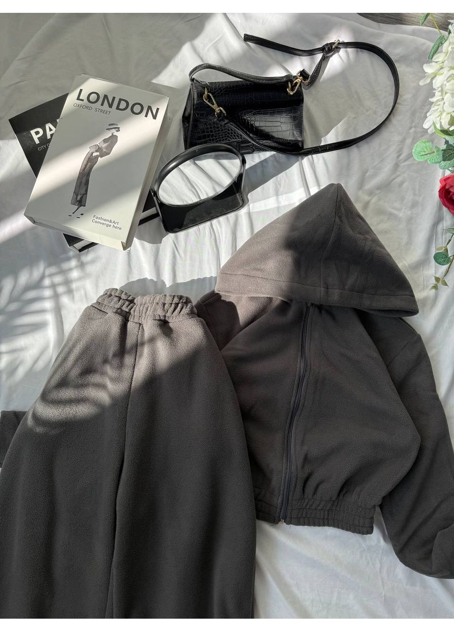 Костюм спортивный женский утепленный с укороченной кофтой Nositi 1840-13 (361119759)