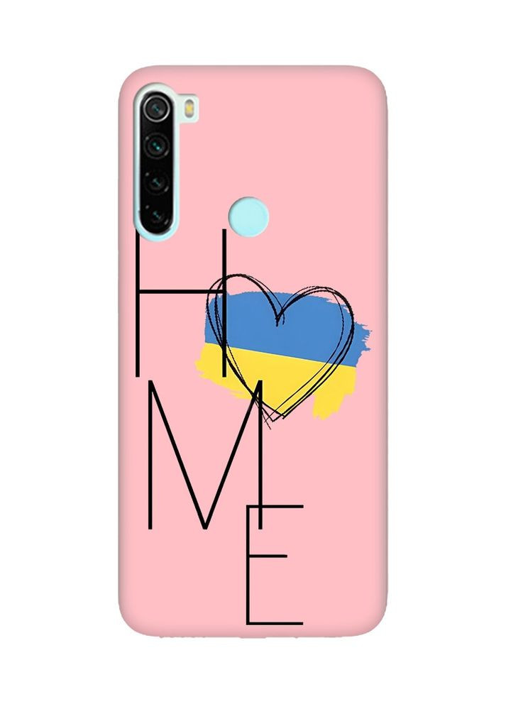 Матовий рожевий чохол на Xiaomi Redmi Note 8:: Дім Україна (принт 353) Creative (360688729)