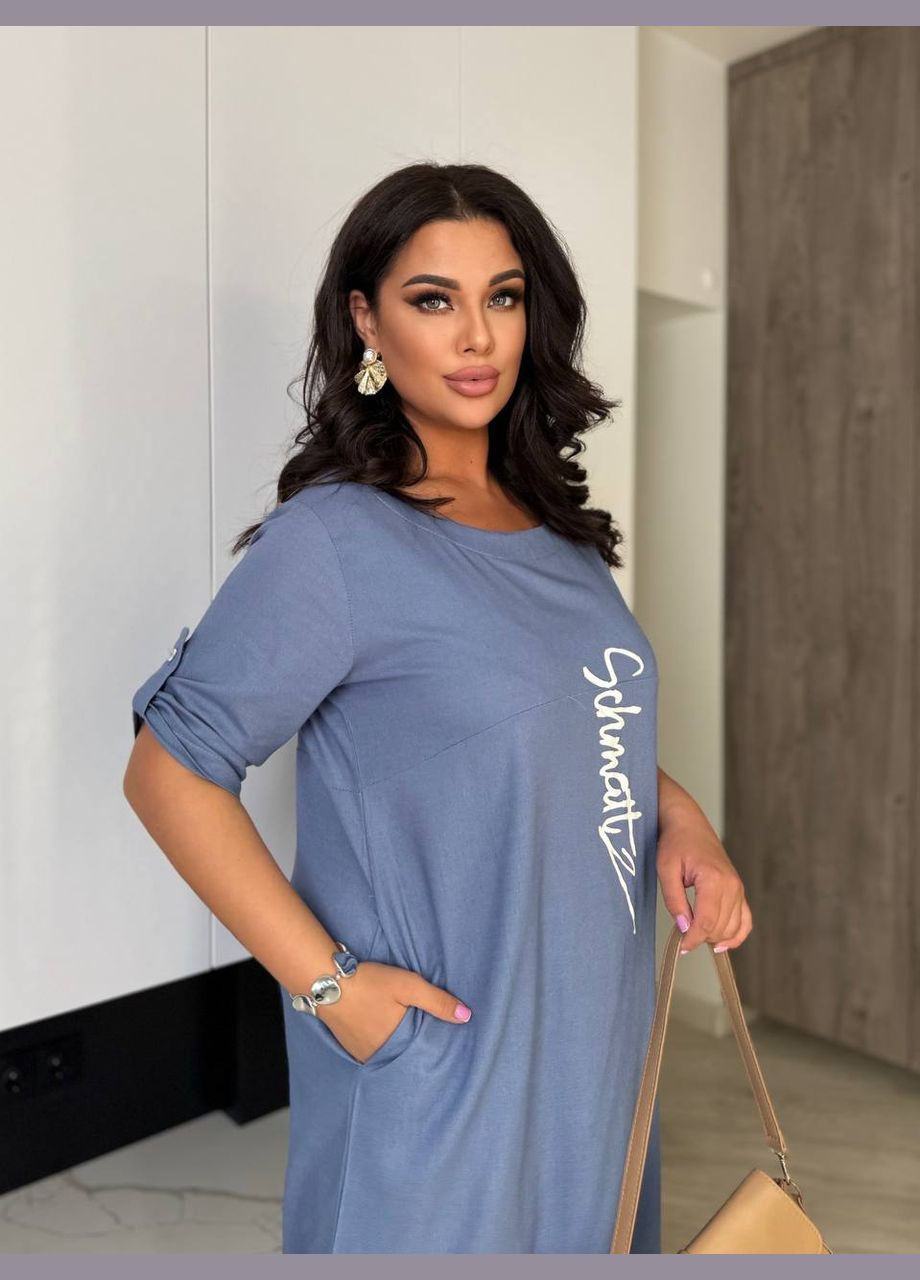 Голубое платье No Brand