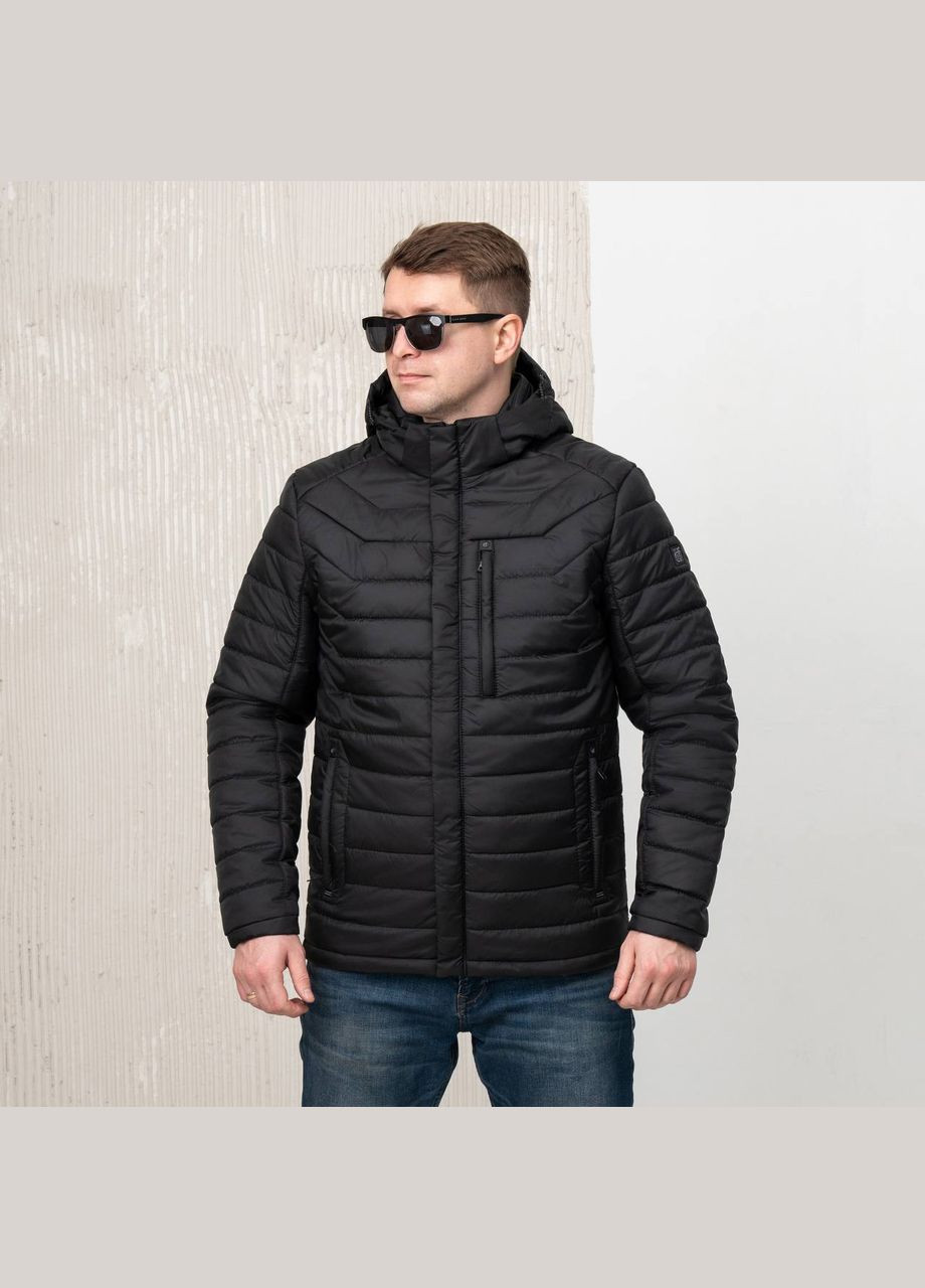 Черная демисезонная куртка мужская демисезонная большого размера SK