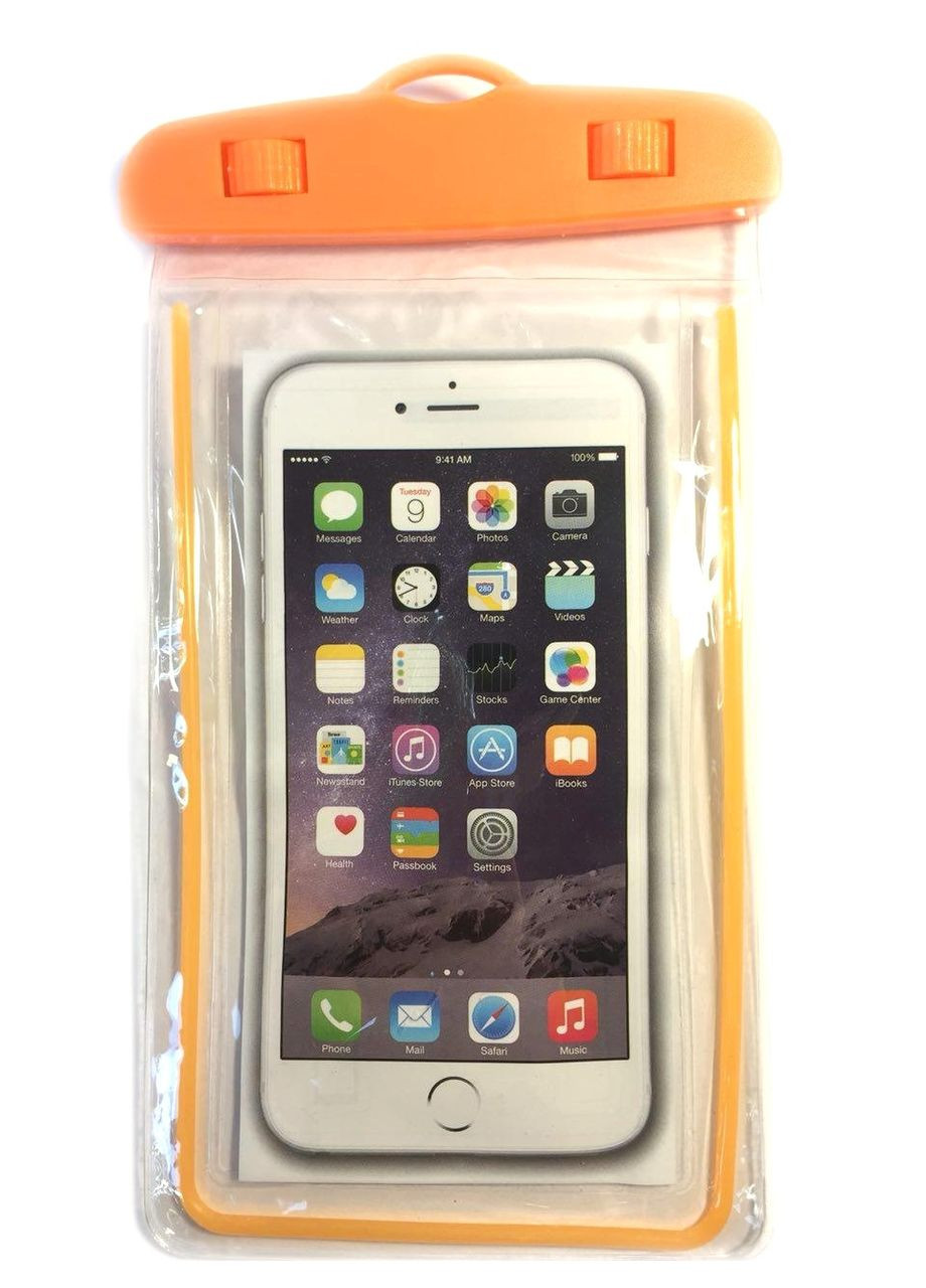 Водонепроницаемый чехол для всех мобильных телефонов Оранжевый (51891) No Brand (317188932)