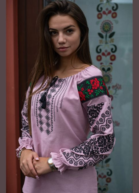 Жіноча вишиванка Аничка рожева Galychanka 6919 (326520067)