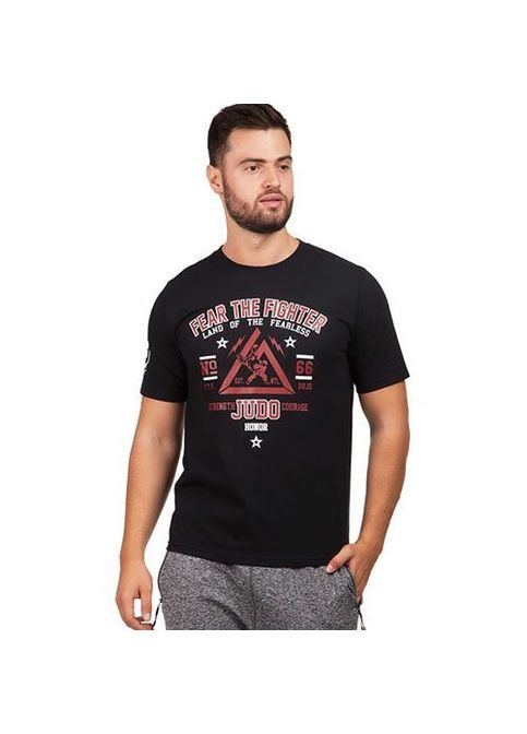 Черная футболка мужская judo jd-41, (06508091) FDSO
