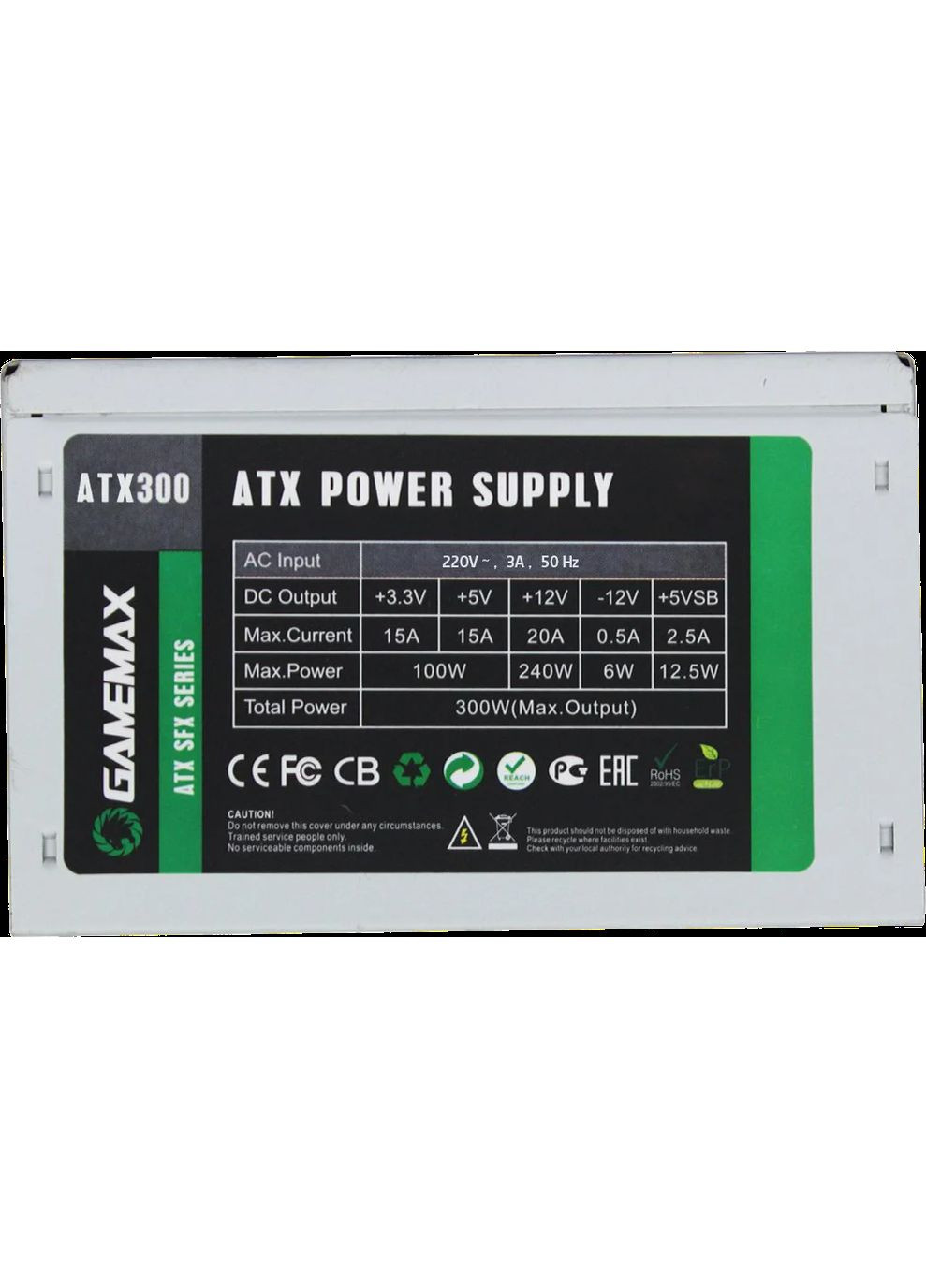 Блок живлення ATX-300 SFX 300W (ATX-300) GameMax (360409655)