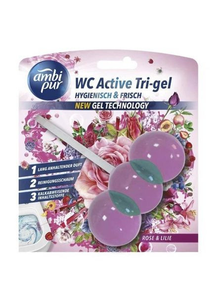 Туалетный блок Rose&Lilie 8435495824992 45 г Ambi Pur (340461475)