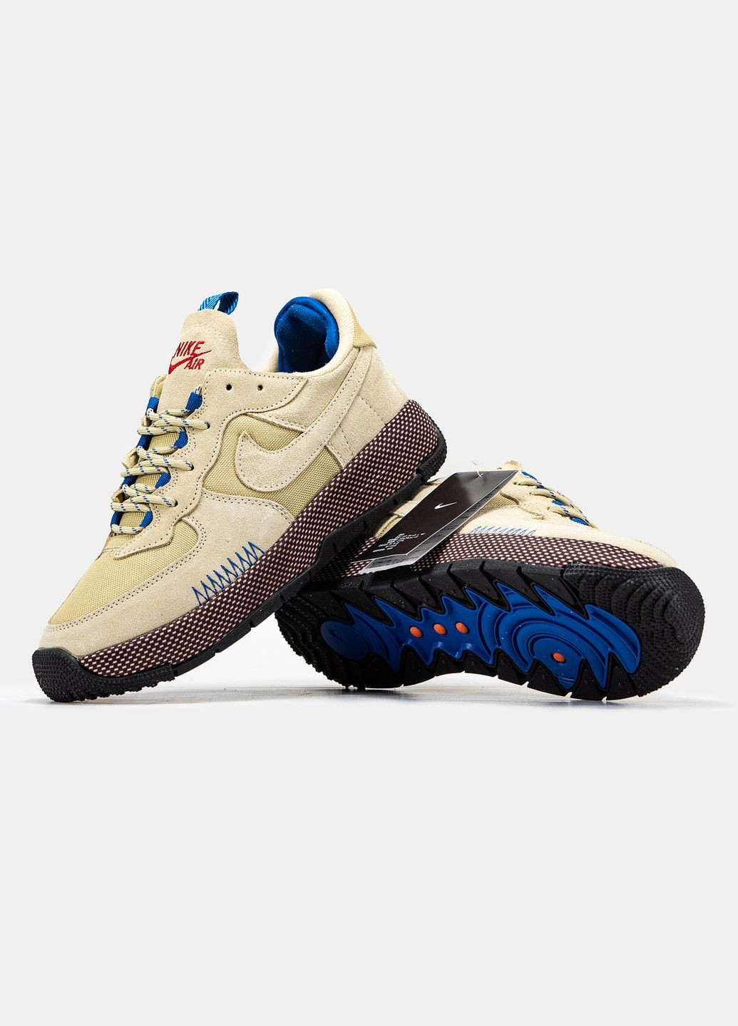 Бежеві Осінні кросівки чоловічі nike air force 1 wild beige | найк аір форс 1 ваілд бежеві No Brand