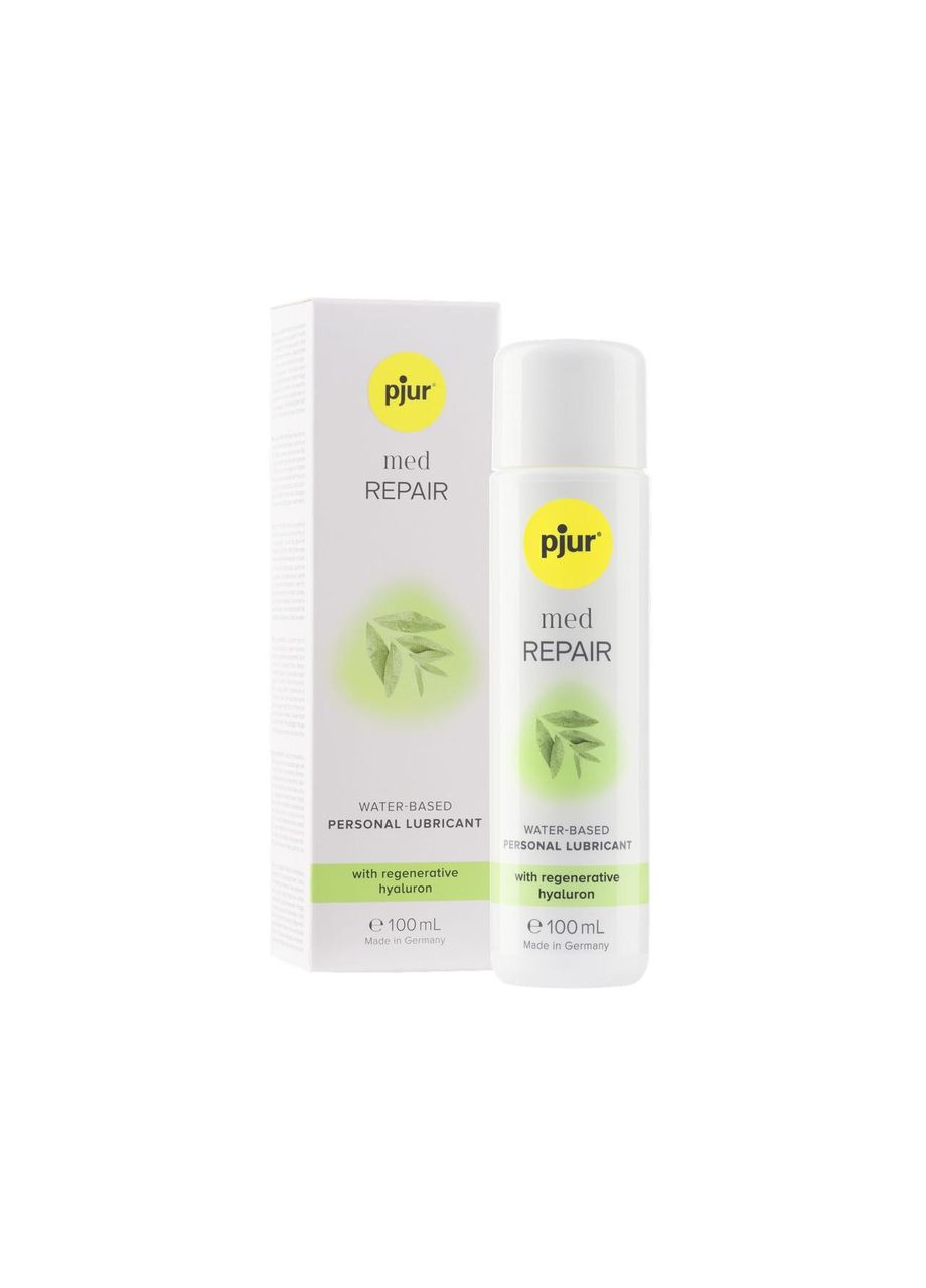 Лубрикант на водній основі MED Repair glide 100 мл з регенерувальним гіалуроном для сухої шкіри Pjur (367108207)
