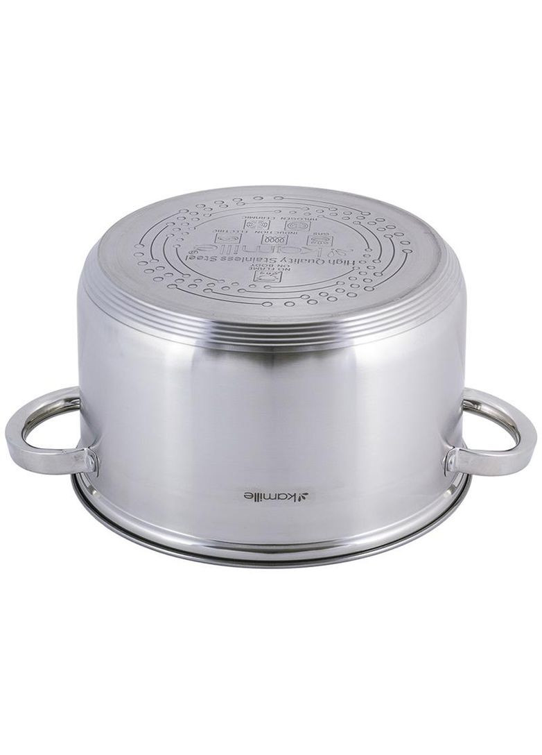 Каструля Mystery 6.5л з друшляком-пароваркою Kamille (372173214)