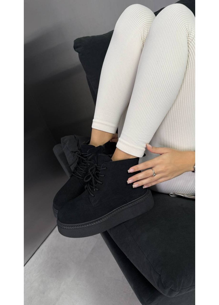 Черевики жіночі на хутрі (2191) No Brand (365589617)