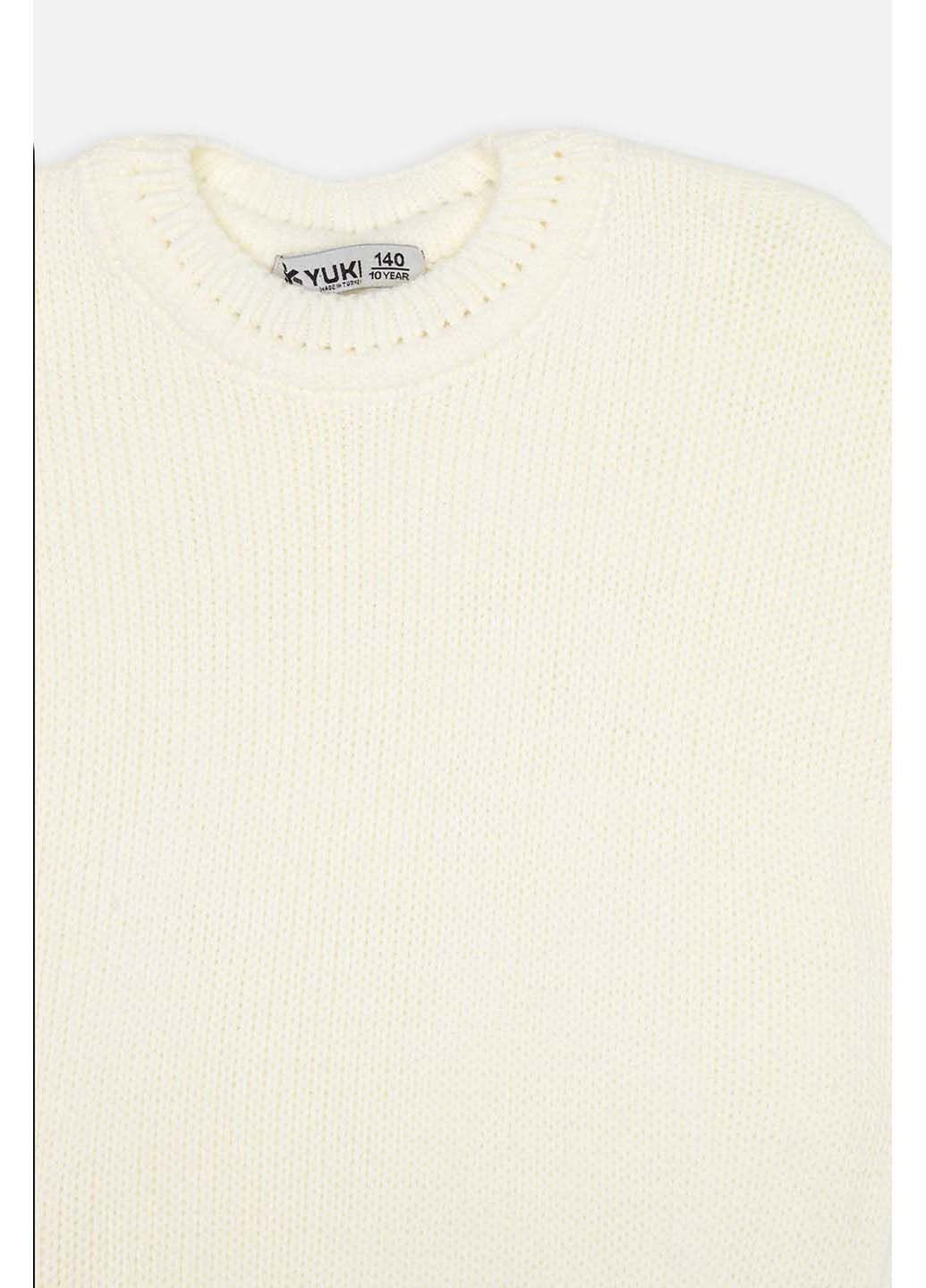 Молочний зимовий джемпер Yuki