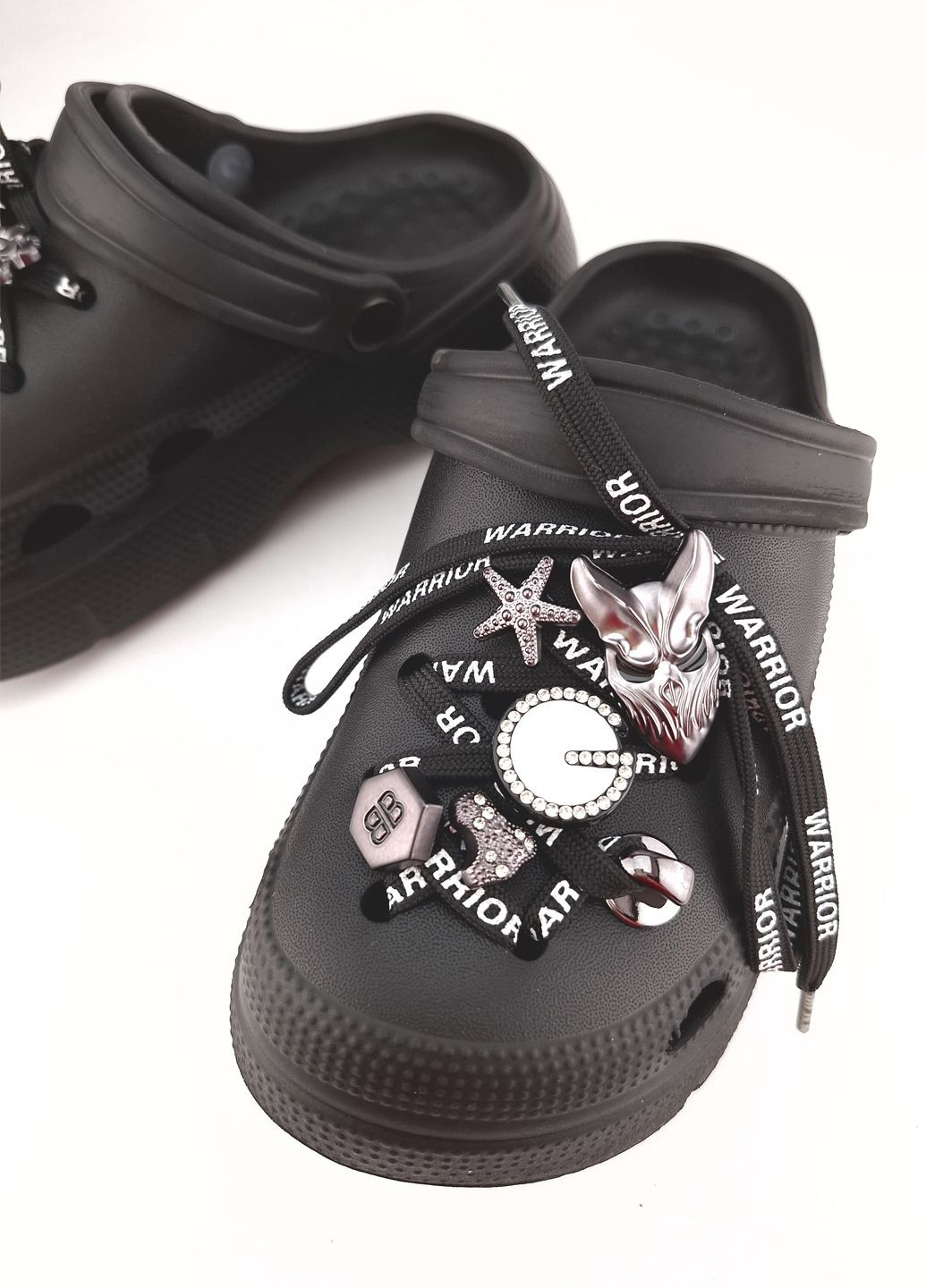 Кроксы женские с джибитсами No Brand (335211412)