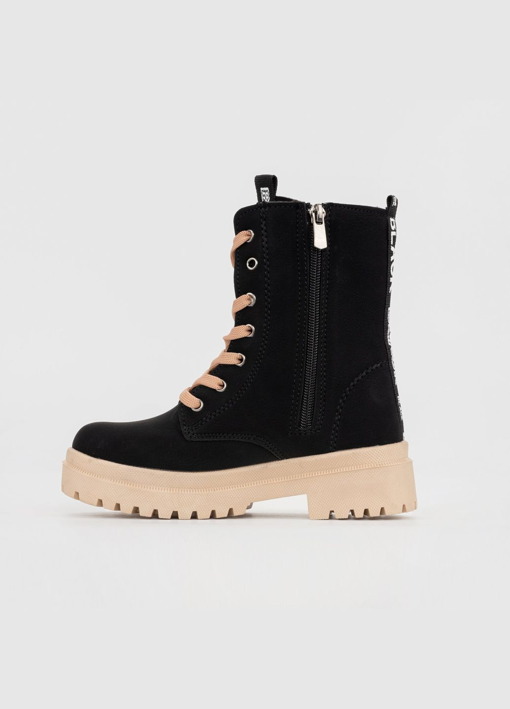 Черные ботинки для девочки 7255 черный (2000990061720d)(sn) shop (2000990061720) Twingo