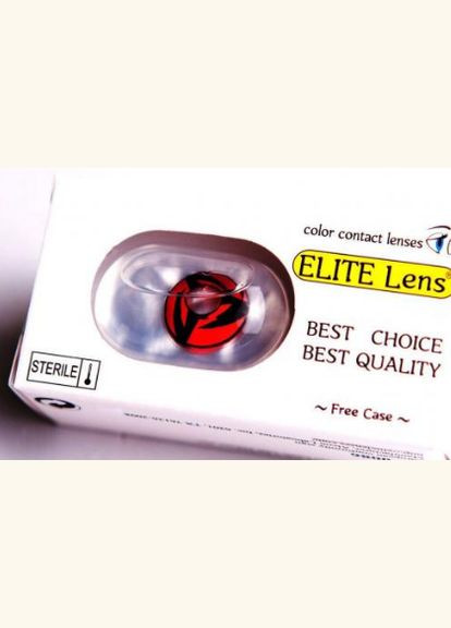 Цветные линзы Наруто Шаринган Какаши ELITE LENS (LN003) No Brand (327003339)