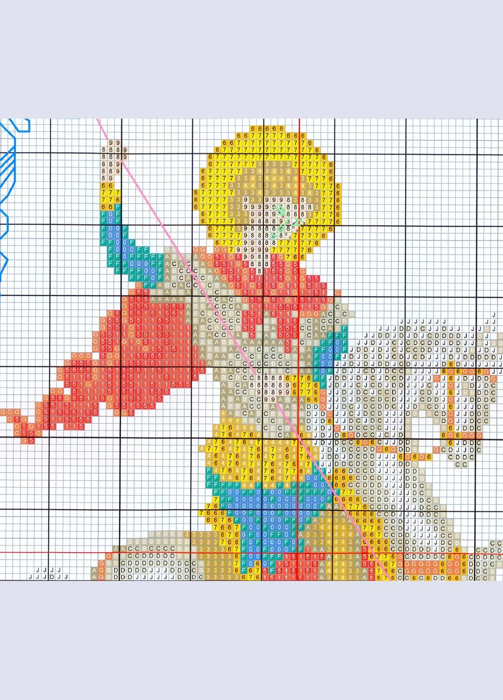 Набор для вышивания по нанесённой на канву схеме "Subdue". AIDA 14CT printed, 27*35 см Joy Sunday (313613145)