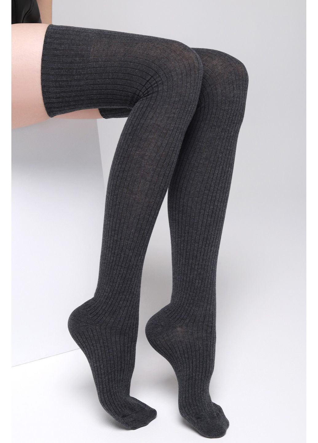 Високі гольфи-Заколінки бавовняні в рубчик MasterStep 2761 Master Step (351582857)