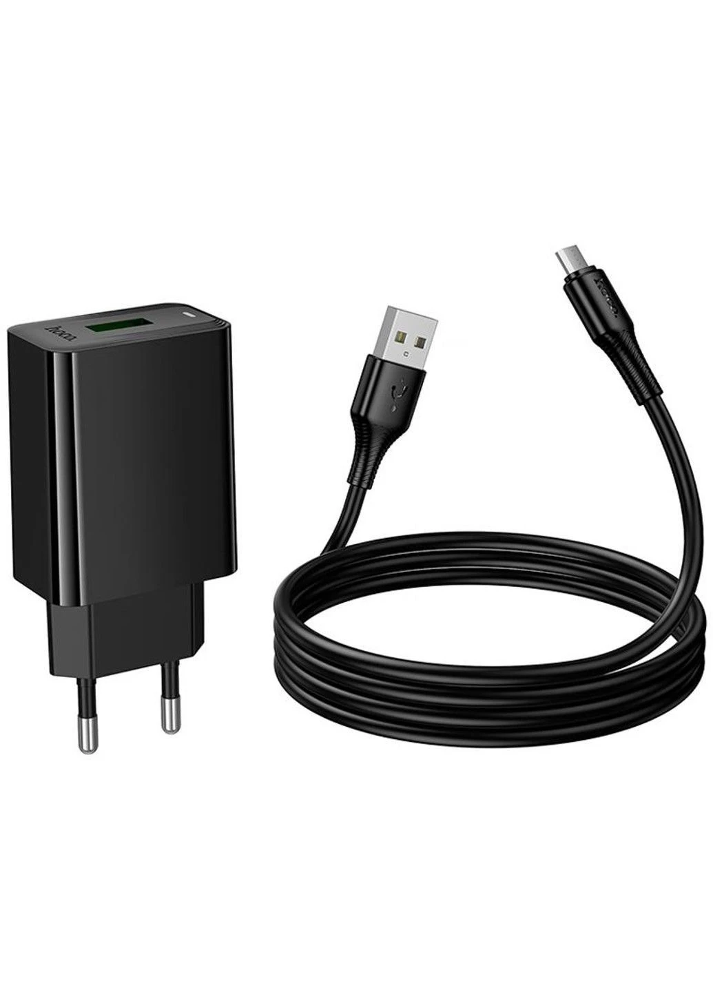 МЗП CS92A Leader 18W+QC3.0 (1USB-A) + кабель USB to MicroUSB Hoco (400158934)