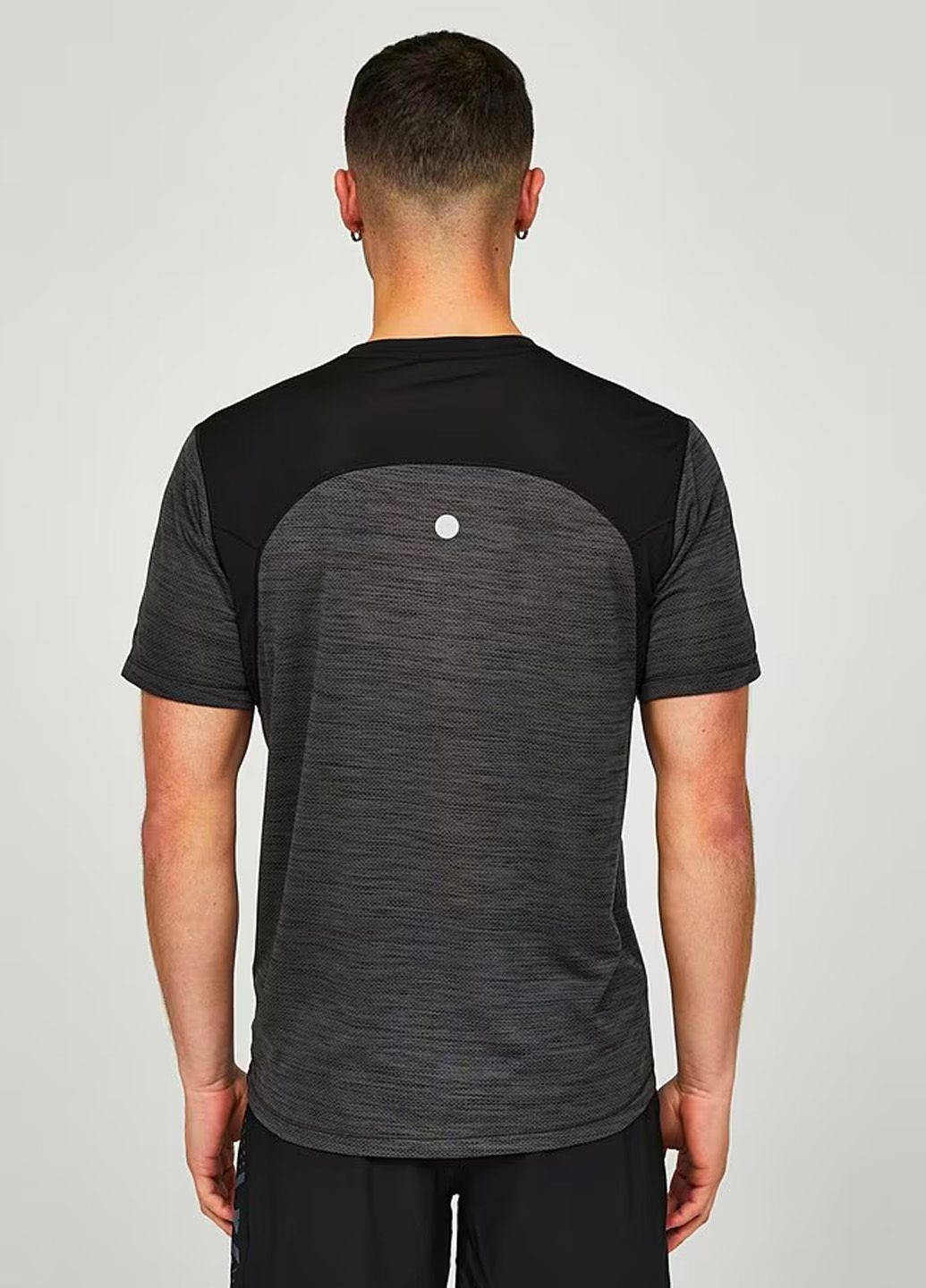 Чорна спортивна футболка чоловіча для бігу Asics Road SS Top