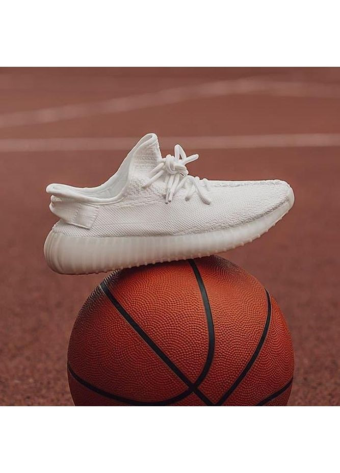 КРОСІВКИ ЖІНОЧІ ADIDAS YEEZY BOOST 350 V2 TRIPLE WHITE CREM SOLE АДІДАС ІЗІ БУСТ No Brand білі демісезони (368887896)