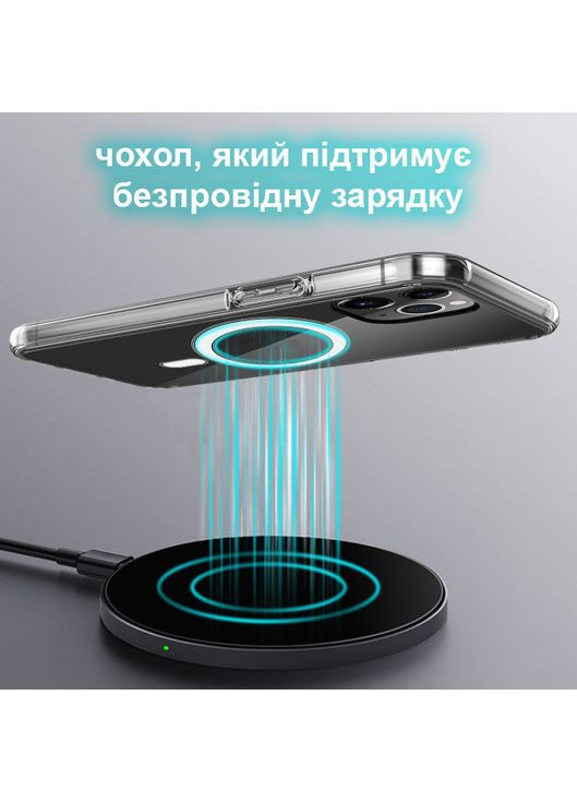 Магнітний чохол на iPhone 15 Plus із підтримкою бездротового заряджання MagSafe Silicone Case (360686400)