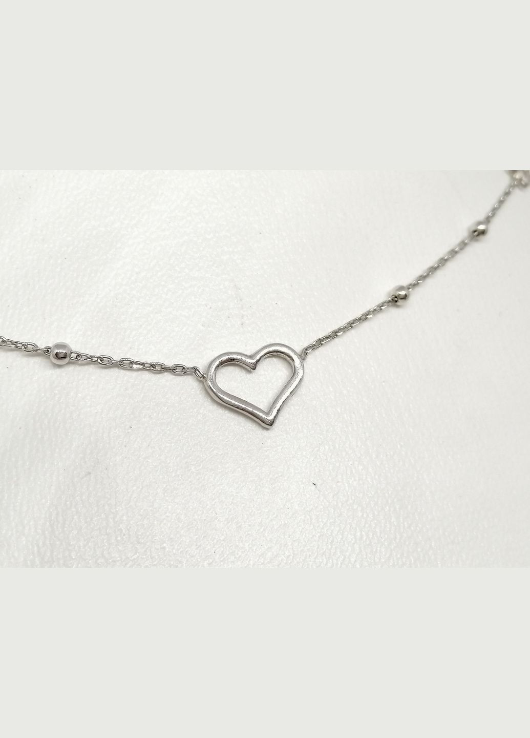 Серебряное колье. 908-CLT9554RH Qvaliz (318535818)