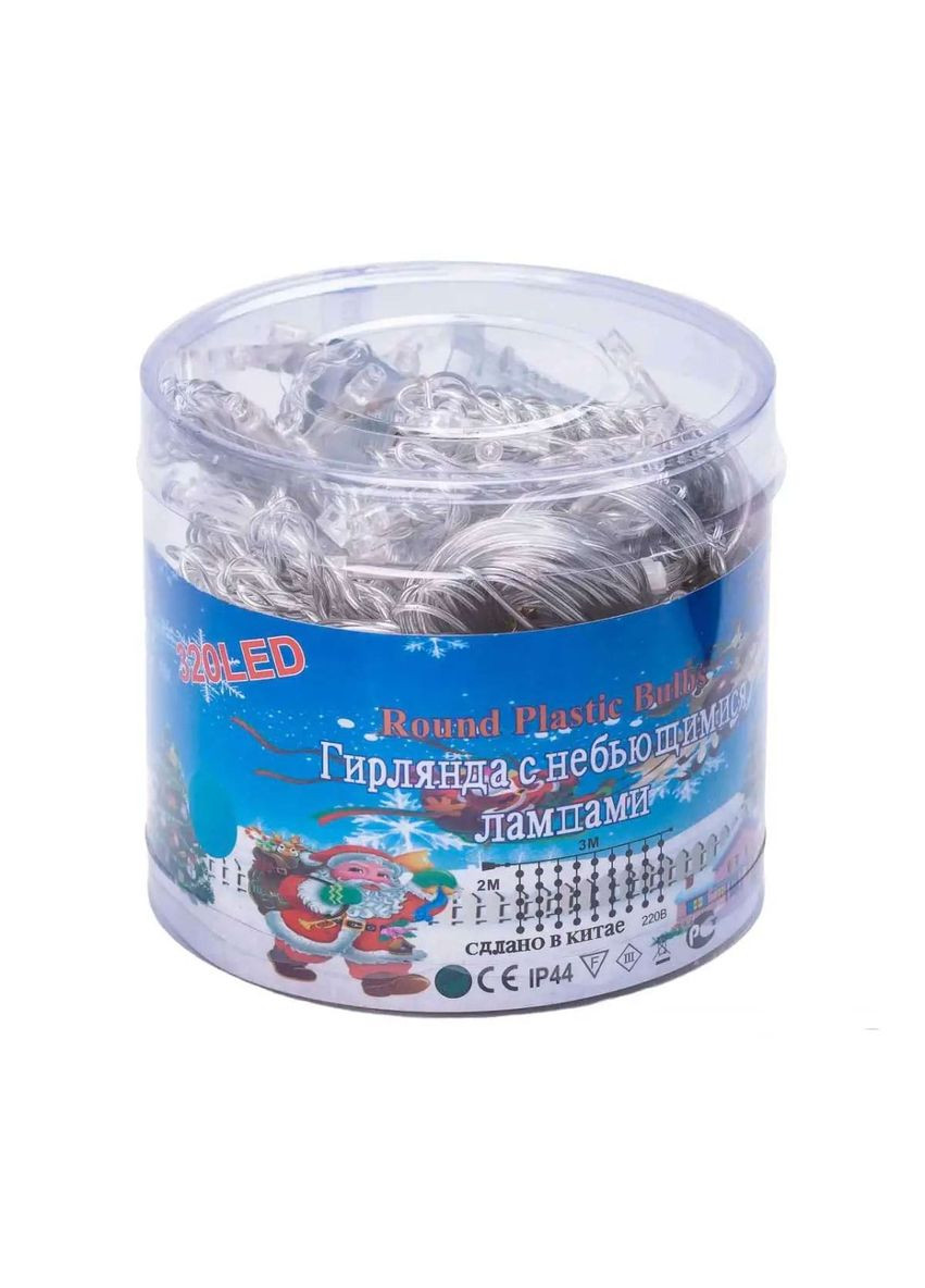 Гірлянда-штора світлодіодна 144 LED розмір 3*2 м, синій GarlandoPro (316473966)