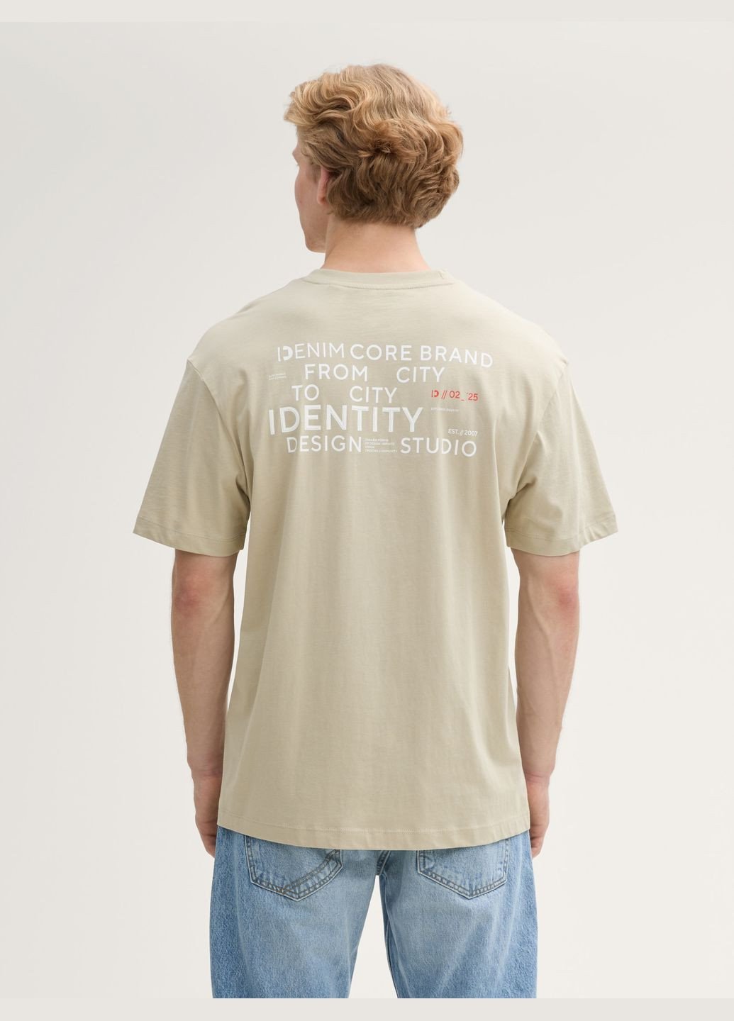 Бежевая футболка Tom Tailor