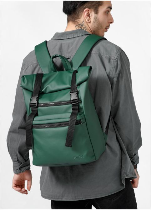 Чоловічий рюкзак рол-топ з відділенням під ноутбук Зелений (4540301641) Sambag (361244626)