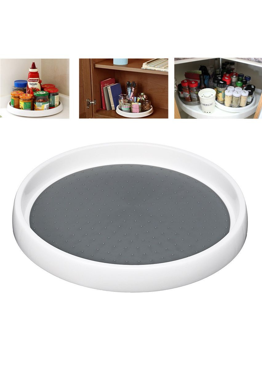 Вращающийся поднос — органайзер для кухни 25 см. Крутой на 360 градусов No Brand (315633315)