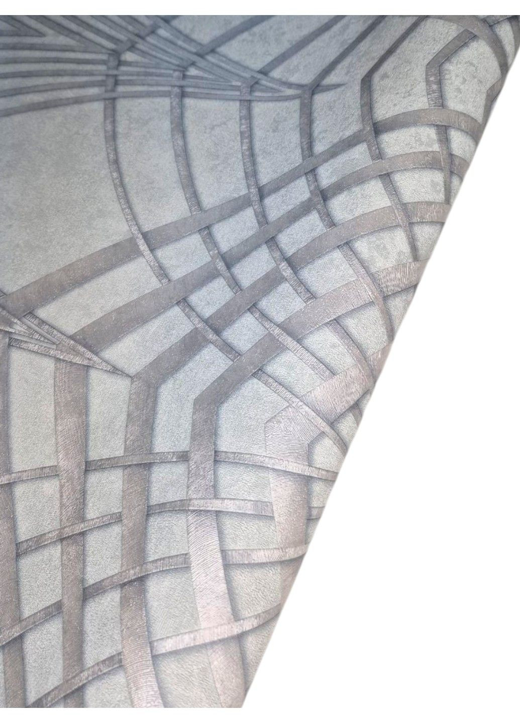 Обои виниловые метровые Серые с рисунком для спальни на флизелиновой основе 10.05 × 1,06 31952 MARBURG (340275599)