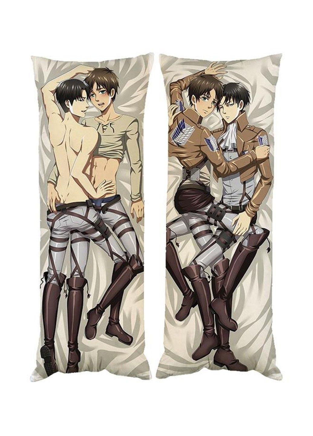 Подушка дакімакура Ерен Леві Атака Титанов декоративна ростова подушка для обіймання двостороння No Brand (329433256)