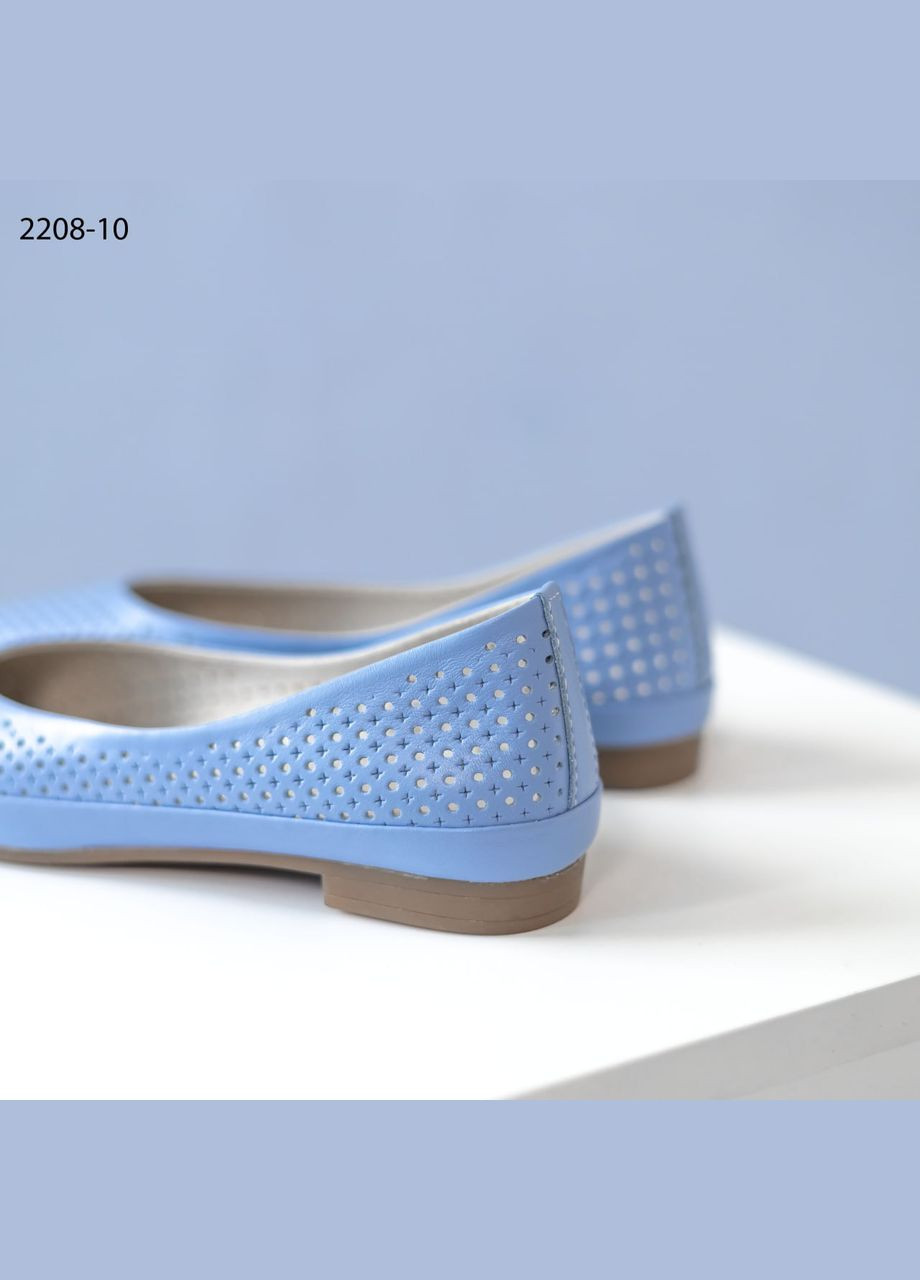 Жіночі балетки Vakko | блакитні натуральна шкіра (332948389)