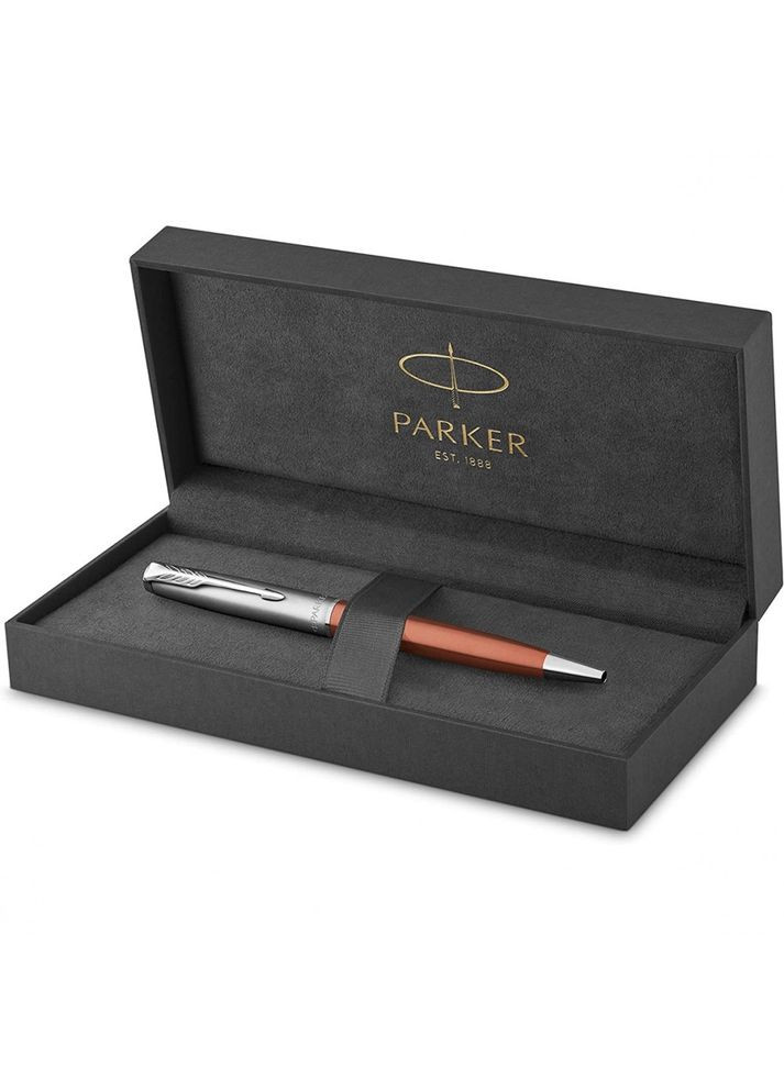 Ручка шариковая SONNET 17 Essentials Metal and Orange Lacquer CT BP 83032 Parker (368559515)