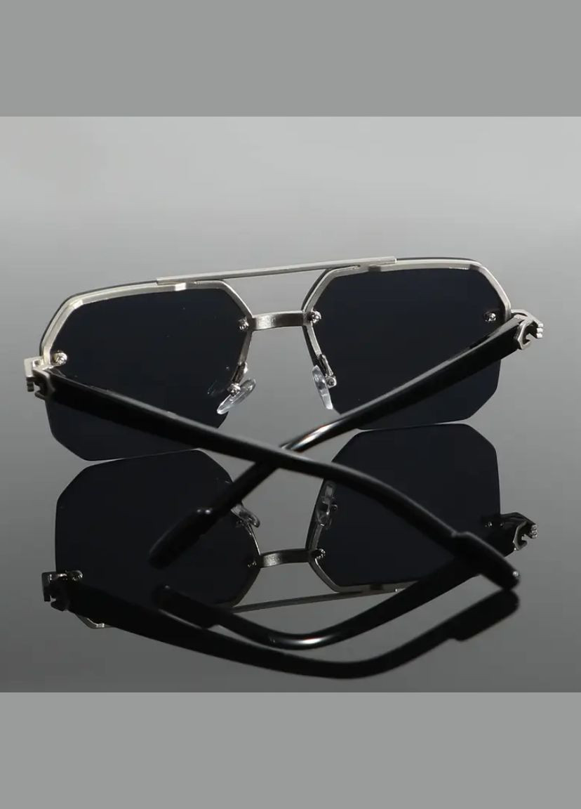 Очки солнцезащитные мужские затемненные, под ретро. No Brand (323222611)