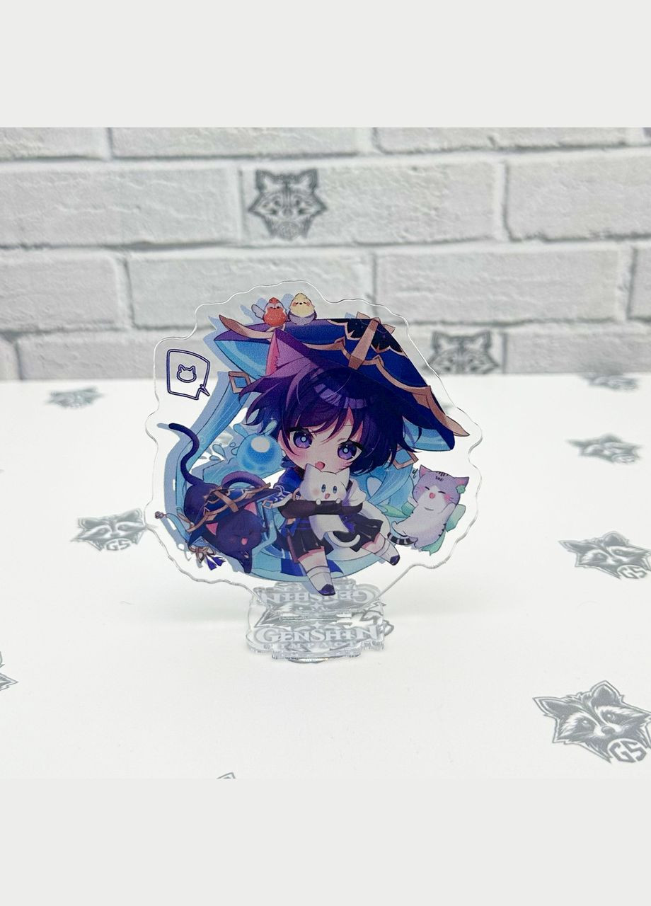 Акриловая коллекционная фигурка Chibi Геншин Импакт - Genshin Impact (Путешественник Скарамуччи) 1 10 см No Brand (339618988)