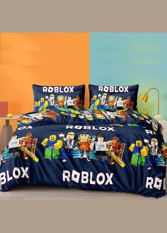 Постельное белье ROBLOX Бязь Двуспальное на резинке MERISET (335051899)